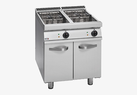 Elektrická fritéza 2x15l vana, 4x malý koš